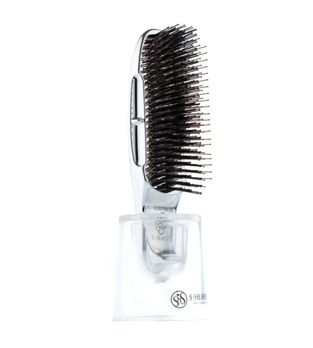 S-HEART-S Scalp Brush World Premium Short Silver